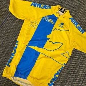 Champion System Cycling Jersey Men XS Yellow Excellent Tour of California Amgen